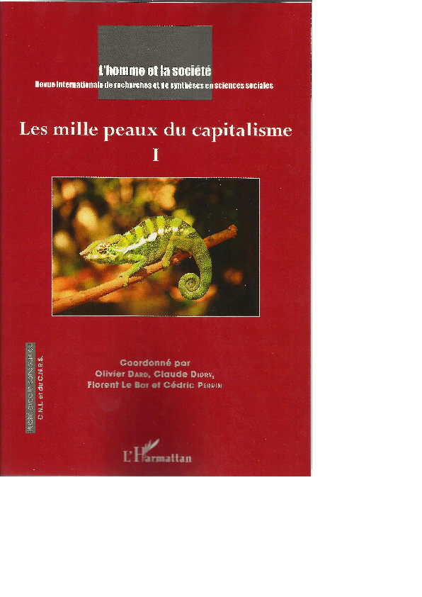 First page of “Les mille peaux du capitalisme (I)”