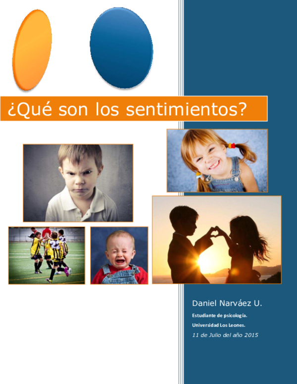 First page of “¿Qué son los sentimientos? (Breve)”