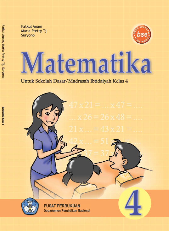 First page of “Matematika_Kelas_4_Fatkul_Anam_Maria_Pretty_Suryono_2009.pdf”