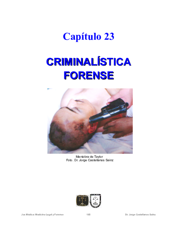 First page of “Capítulo 23 CRIMINALÍSTICA FORENSE”