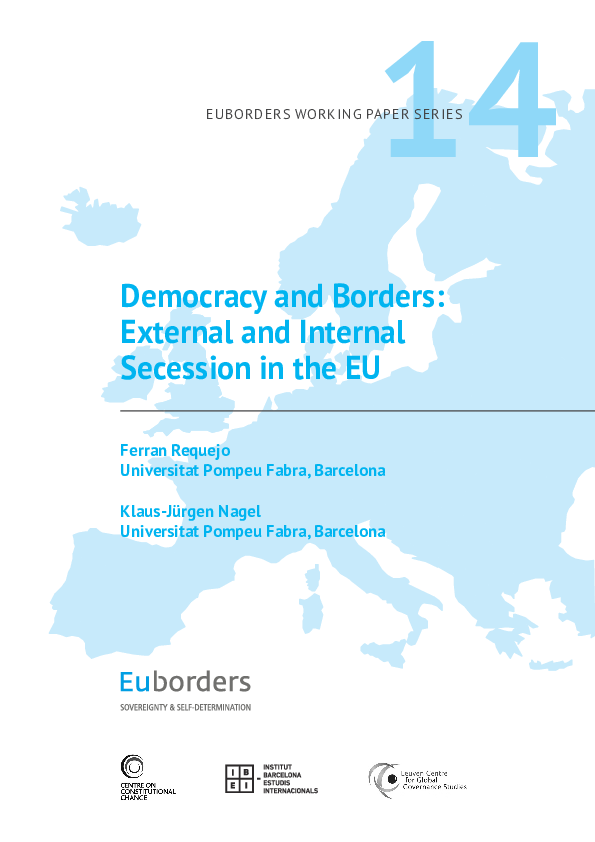 First page of “Democracy and Borders: External and Internal Secession in the EU 14”