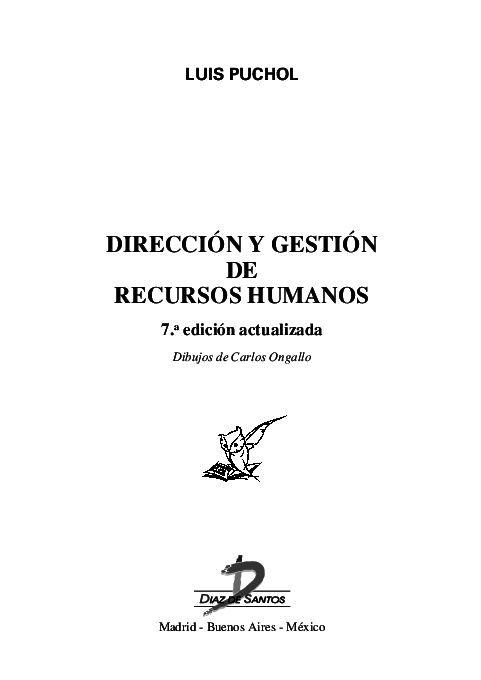 First page of “DIRECCIÓN Y GESTIÓN DE RECURSOS HUMANOS 7. a edición actualizada”