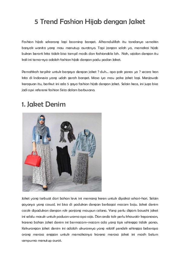 First page of “5 Trend Fashion Hijab dengan Jaket”