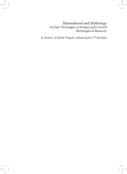 First page of “Traces of Shamanism and the Scythian Mythology in the Koroglu Epic”