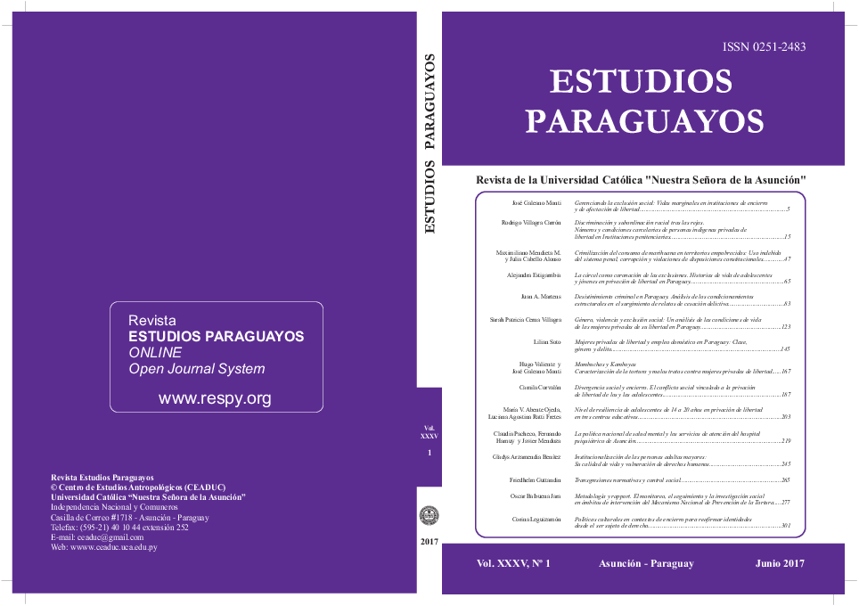 First page of “(2017 - Vol. 35 - N.1) - Revista Estudios Paraguayos”