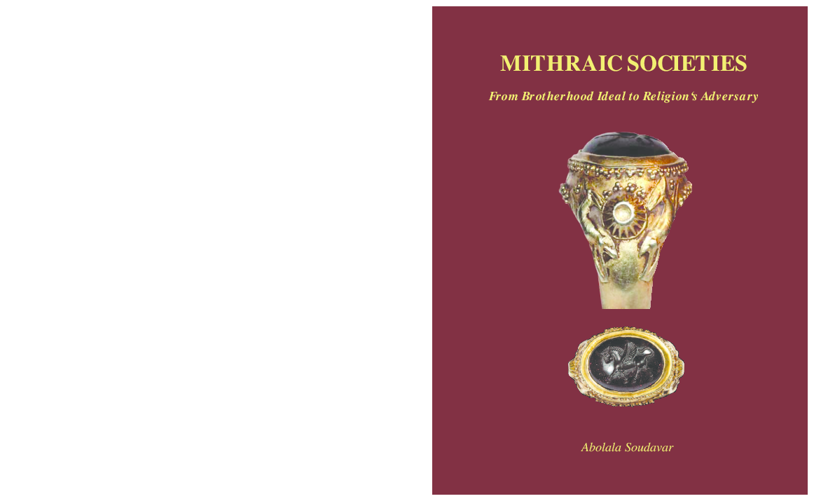 First page of “MITHRAIC SOCIETIES: FROM BROTHERHOOD IDEAL TO RELIGION'S ADVERSARY ”