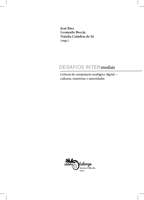 First page of “O uso de múltiplas plataformas midiáticas para a construção de projetos colaborativos: uma análise do caso hitRECord.”