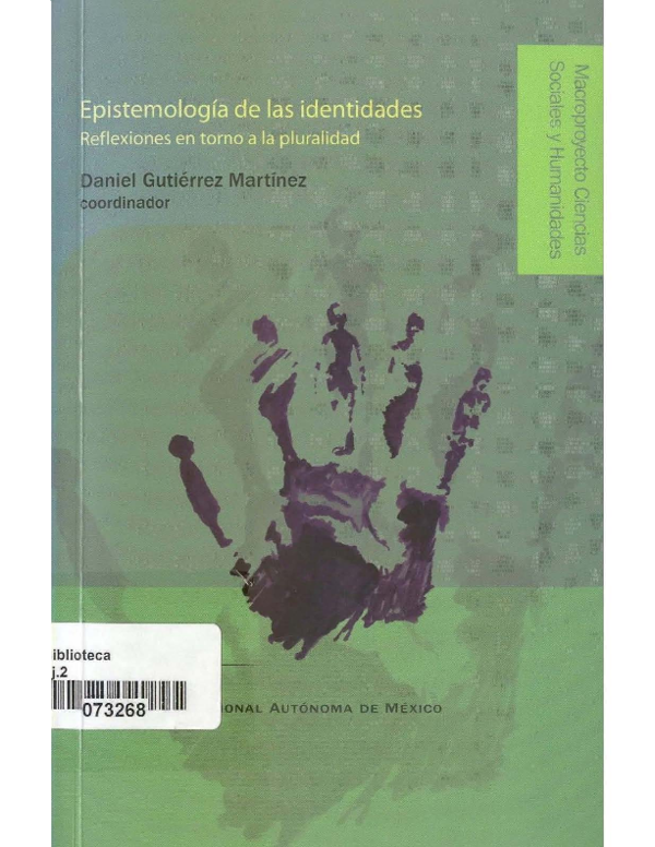 First page of “A manera de introducción: hacia una dinámica de los umbrales de las identidades.”