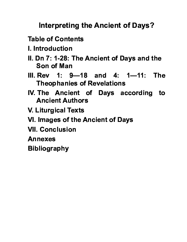 First page of “Interpreting the Ancient of Days (Text)”