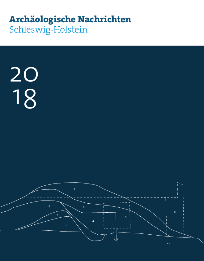 First page of “E. Müller, Kleine Grabung-Große Funde. Neue archäologische Untersuchungen im Stadtkern von Husum. In: Archäologische Nachrichten aus Schleswig-Holstein 2018, 100-110.”