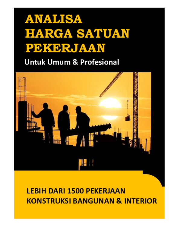 First page of “ANALISA HARGA SATUAN PEKERJAAN”