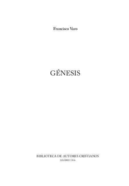 First page of “Genesis”