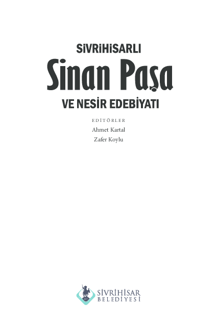 First page of “Sinan Paşa ve Nesir Edebiyatı”