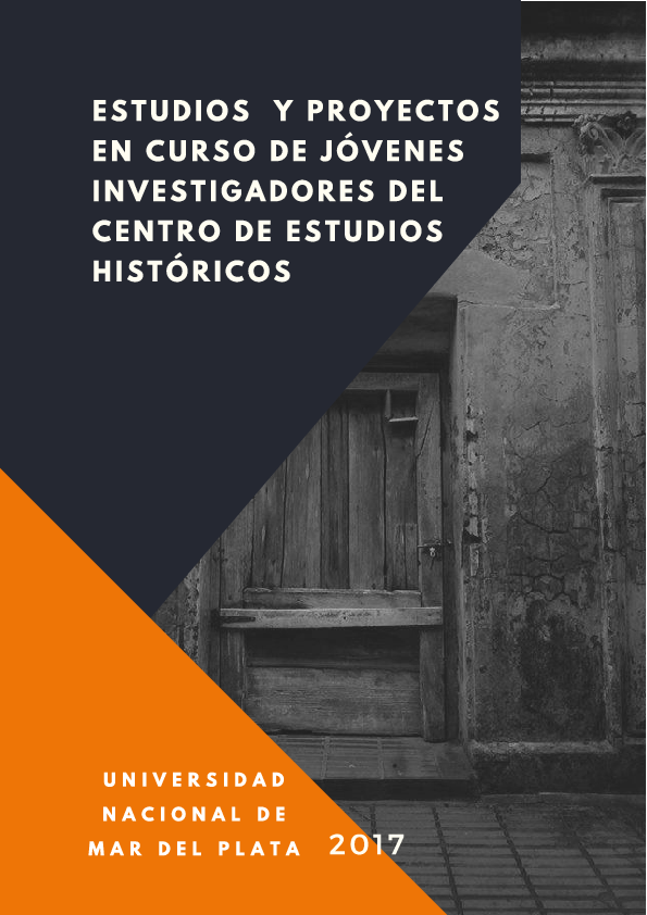 First page of “ESTUDIOS Y PROYECTOS EN CURSO DE JOVENES INVESTIGADORES DEL CENTRO DE ESTUDIOS HISTORICOS”