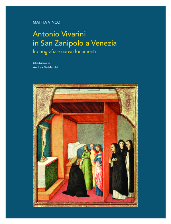 First page of “Antonio Vivarini in San Zanipolo a Venezia Iconografia e nuovi documenti”