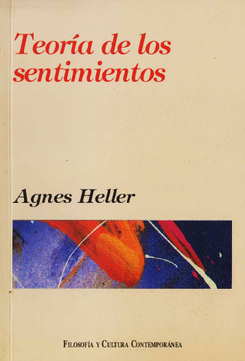 First page of “Agnes Heller - Teoría de los sentimientos”