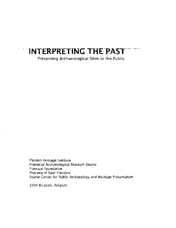 First page of “Archaeology and the Public in the 21st Century: The View from Israel_by Ann E. Killebrew_2004”