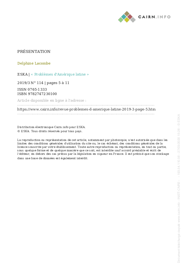 First page of “L'avortement. Enjeux politiques et sociaux (I)”