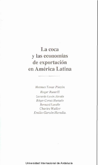 First page of “Coca y cocaleros en Bolivia”