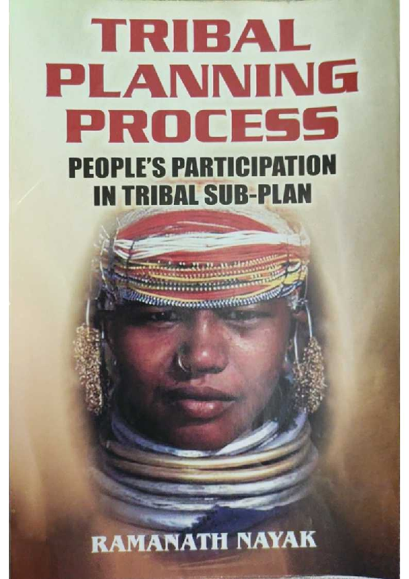 First page of “TRIBAL PLANNING PROCESS People's Participation in Tribal Sub Plan”