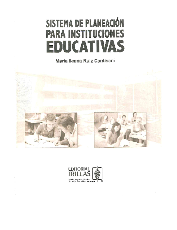 First page of “Sistema de Planeación para instituciones educativas”