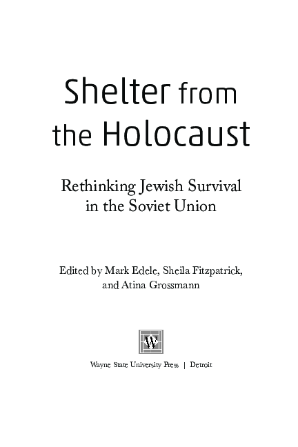 First page of “Identity Profusions: Bio-Historical Journeys From "Polish Jew"/"Jewish Pole" through "Soviet Citizen" to "Holocaust Survivor”