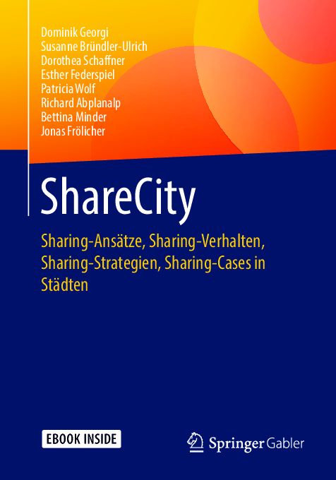 First page of “ShareCity: Sharing-Ansätze, Sharing-Verhalten, Sharing-Strategien, Sharing-Cases in Städten”