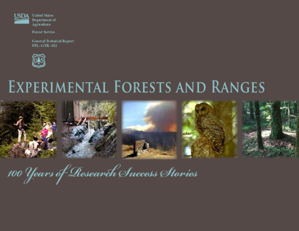 First page of “Experimental forests and ranges : 100 years of research success stories”