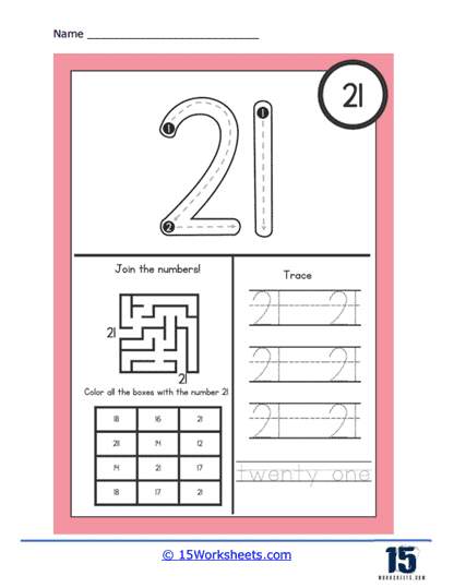 Number 21 Review Worksheet