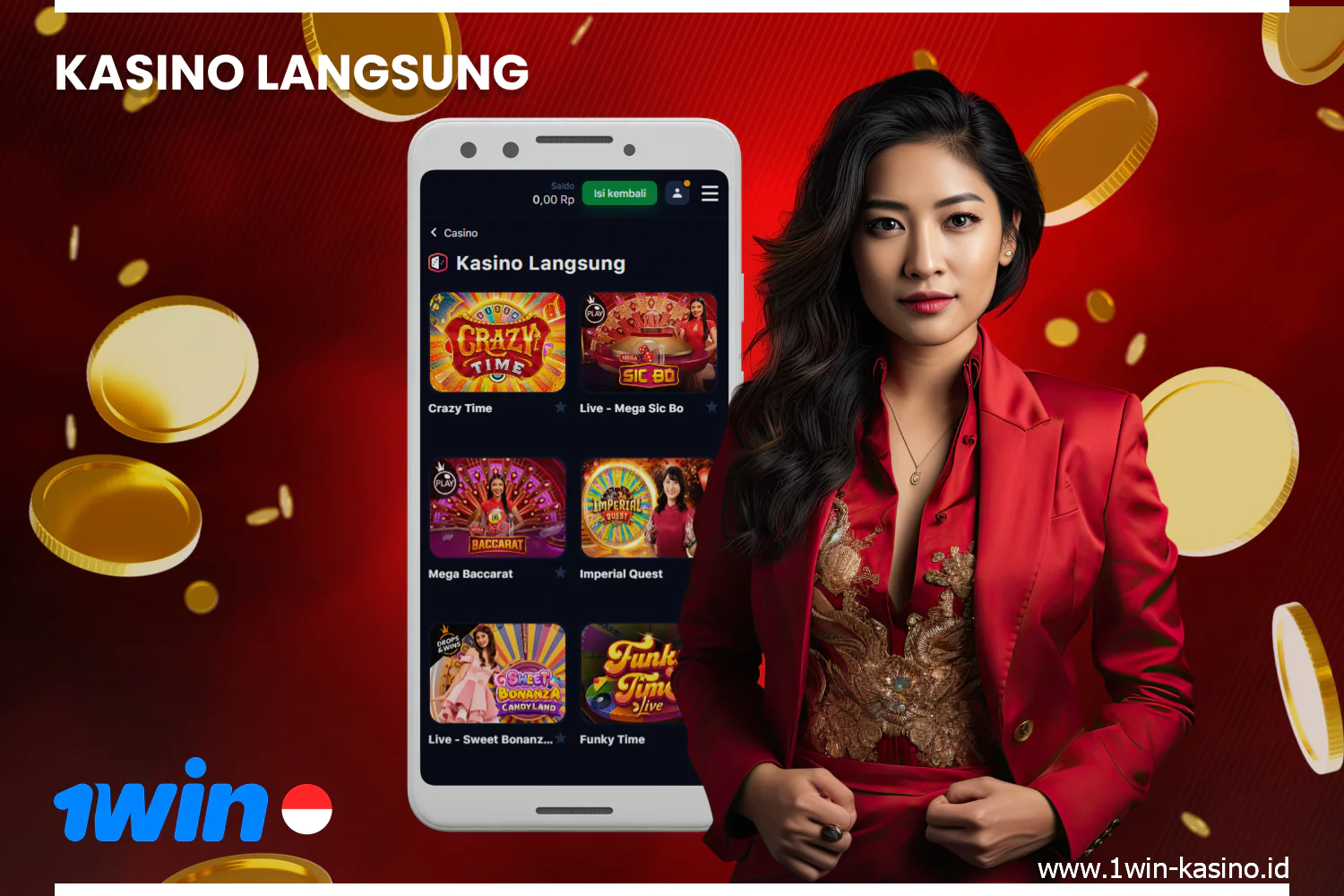 Bagian permainan langsung di kasino online 1win Indonesia menawarkan berbagai pilihan permainan seperti bakarat, roulette, dan blackjack