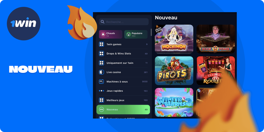 Liste avec 1win Nouveaux Jeux
