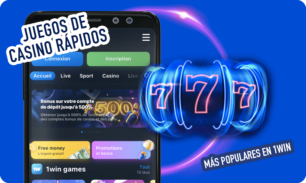 Todo sobre Juegos de casino rápidos más populares en 1win