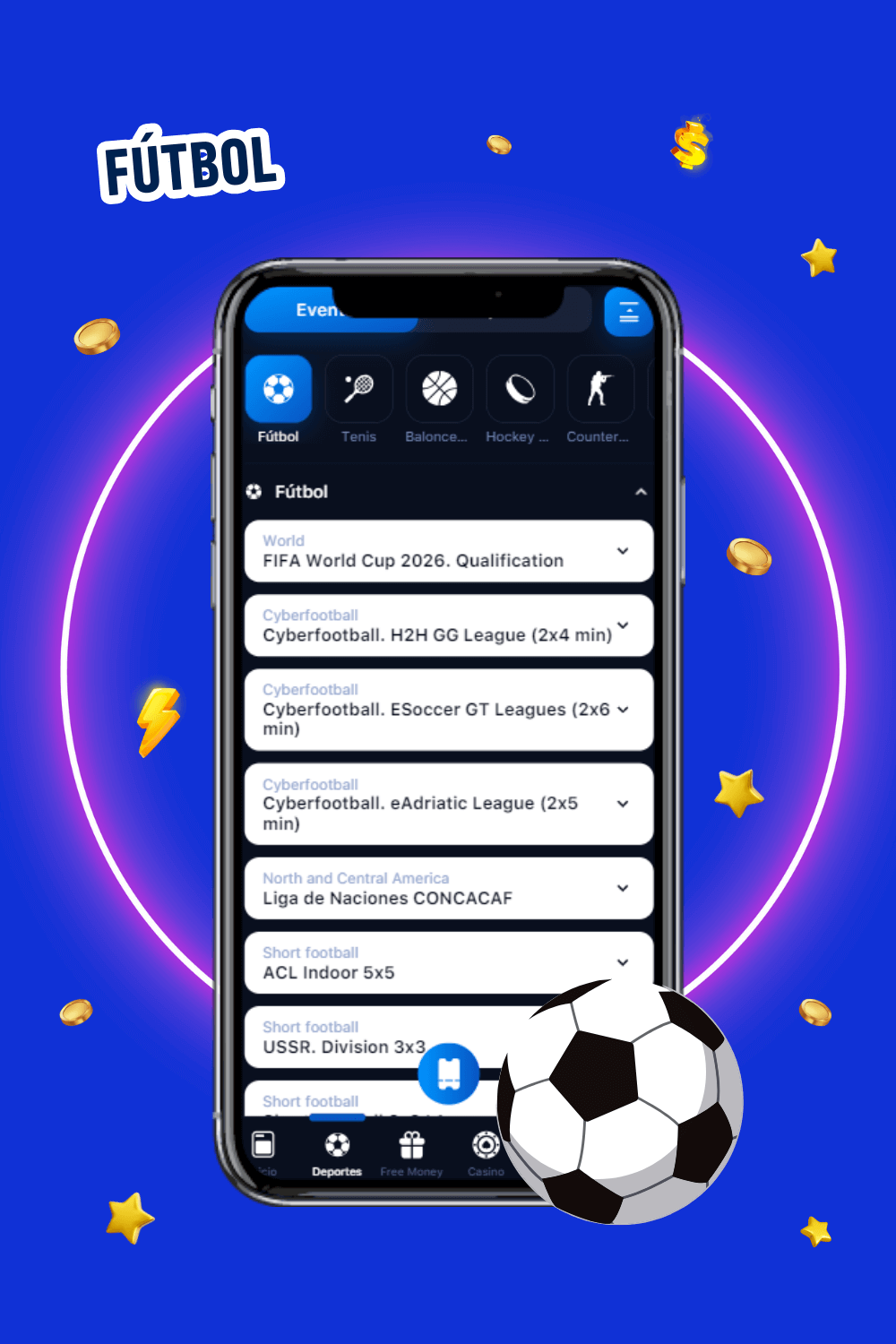 Eventos de fútbol en 1win con opciones de apuestas en competiciones europeas y mundiales para usuarios de México