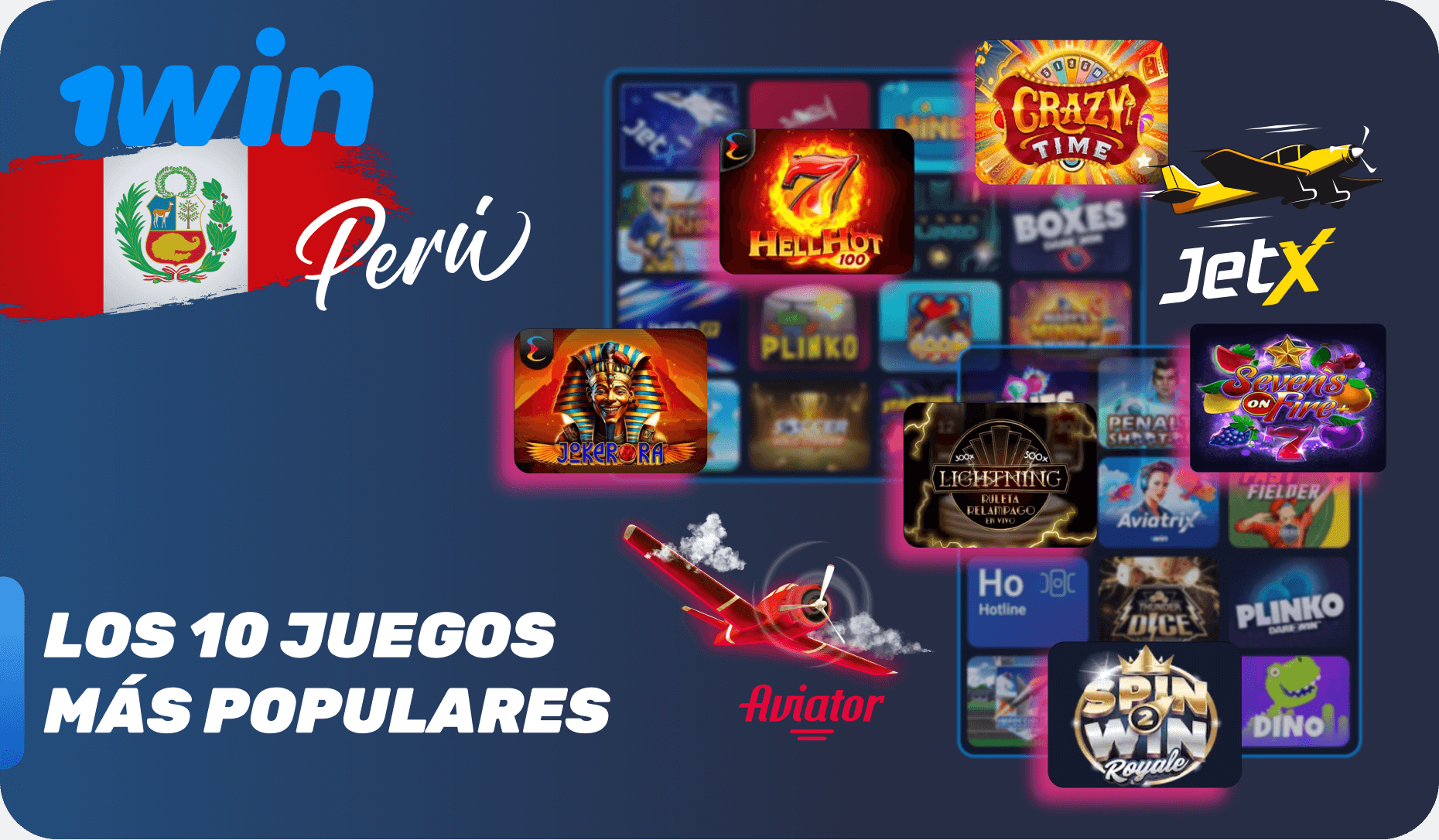 1Win tiene una gran cantidad de juegos de los proveedores más famosos