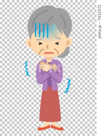 Elderly women feel cold 7932472