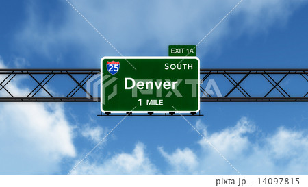 Denver USA State Welcome to Highway Road Sign 14097815