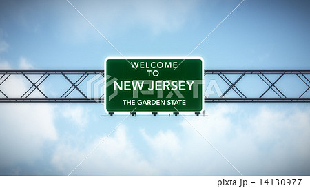 New Jersey USA State Welcome to Highway Road Sign 14130977