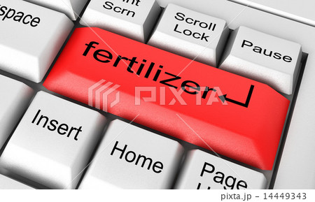 fertilizer word on white keyboard 14449343