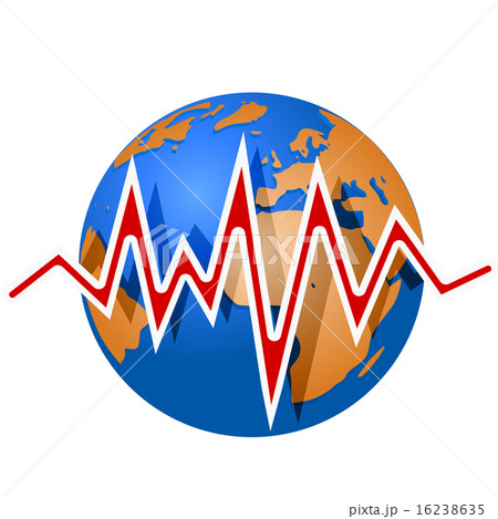 Earthquake lines. Richter magnitude scale 16238635