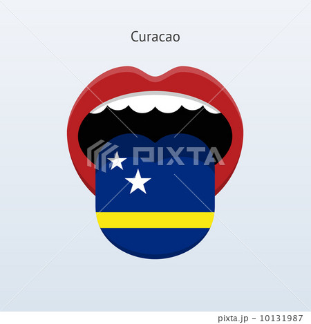 Curacao language. Abstract human tongue. 10131987