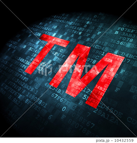 Law concept: Trademark on digital background 10432559