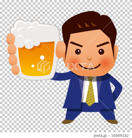 Draft beer and businessman 10809182