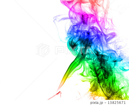 Abstract multicolored smoke 13825671