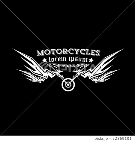 vector vintage motorcycle label or badge 22869101