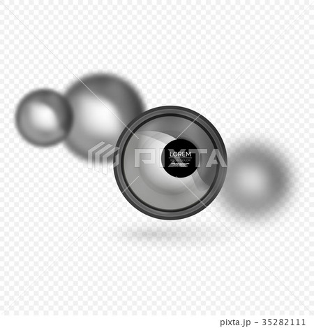 Sphere 3d vector banner 35282111