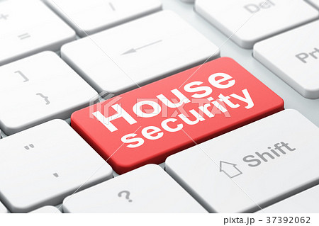 Security concept: House Security on computer 37392062