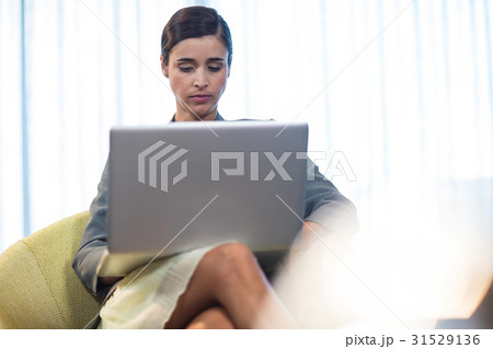 Businesswoman using a computer 31529136