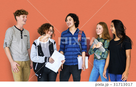 Group of Diverse Students Friendship Together Studio Portrait 31713017