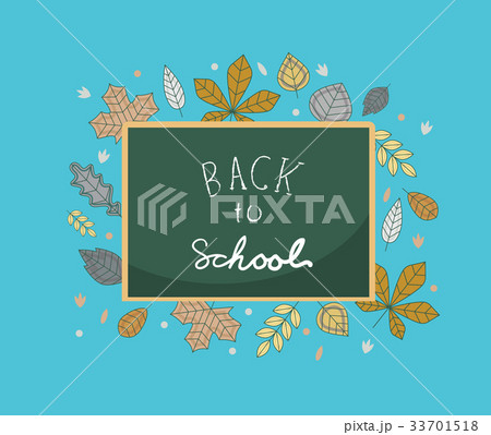 Flat vector Back To School background  33701518