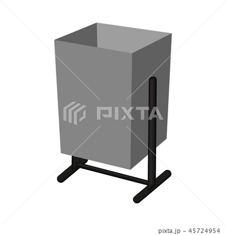 Cartoon street garbage bin 45724954